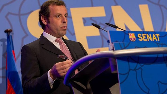 Telediario 1 - Sandro Rosell anuncia que se presentará a la reelección