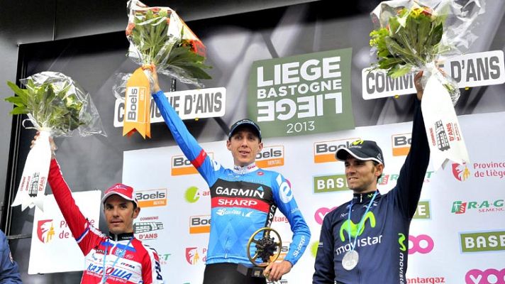 Telediario 1 - Daniel Martin deja al 'Purito' y a Valverde con la miel en los labios en Lieja