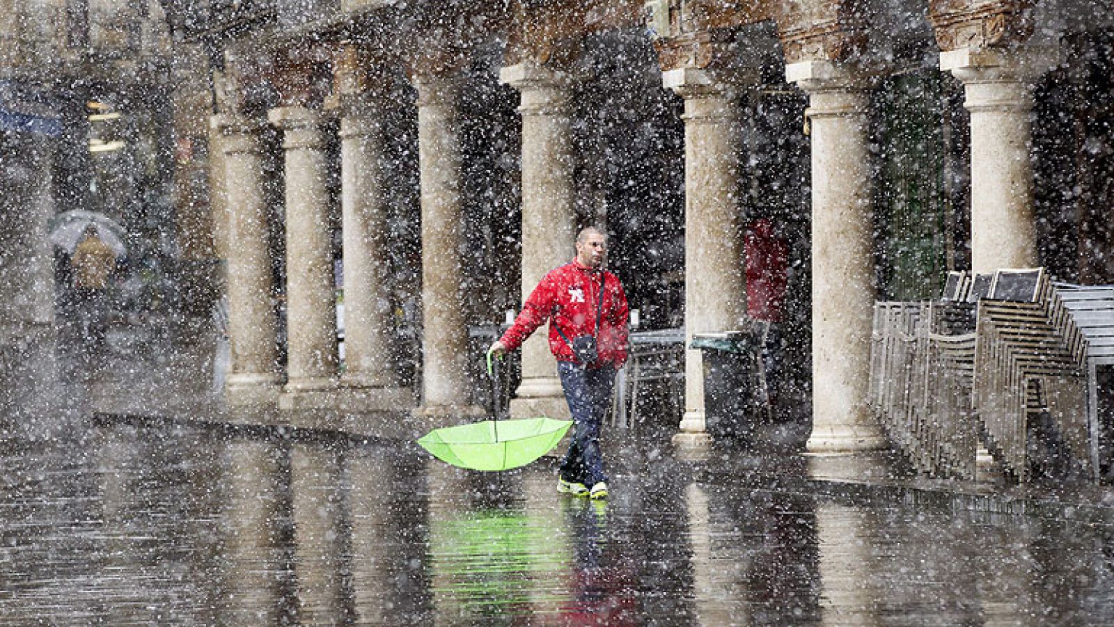 Precipitaciones fuertes en el este y nevadas en el centro y sureste - El tiempo | Ver
