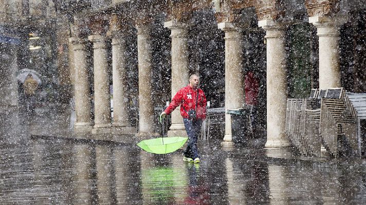 El tiempo - Precipitaciones fuertes en el este y nevadas en el centro y sureste