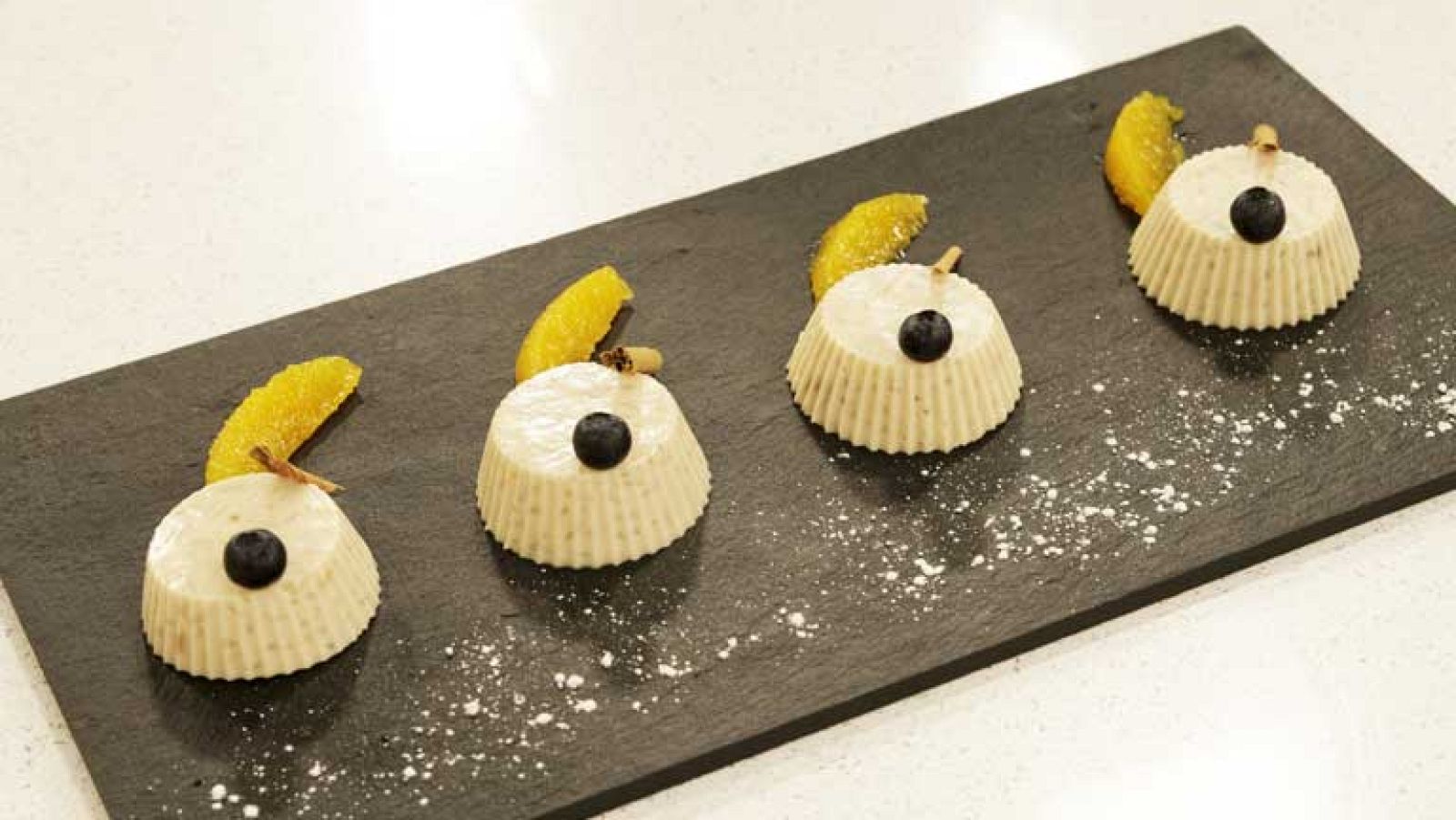 Flan de arroz con leche