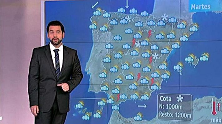 El tiempo - Nevadas en zonas altas