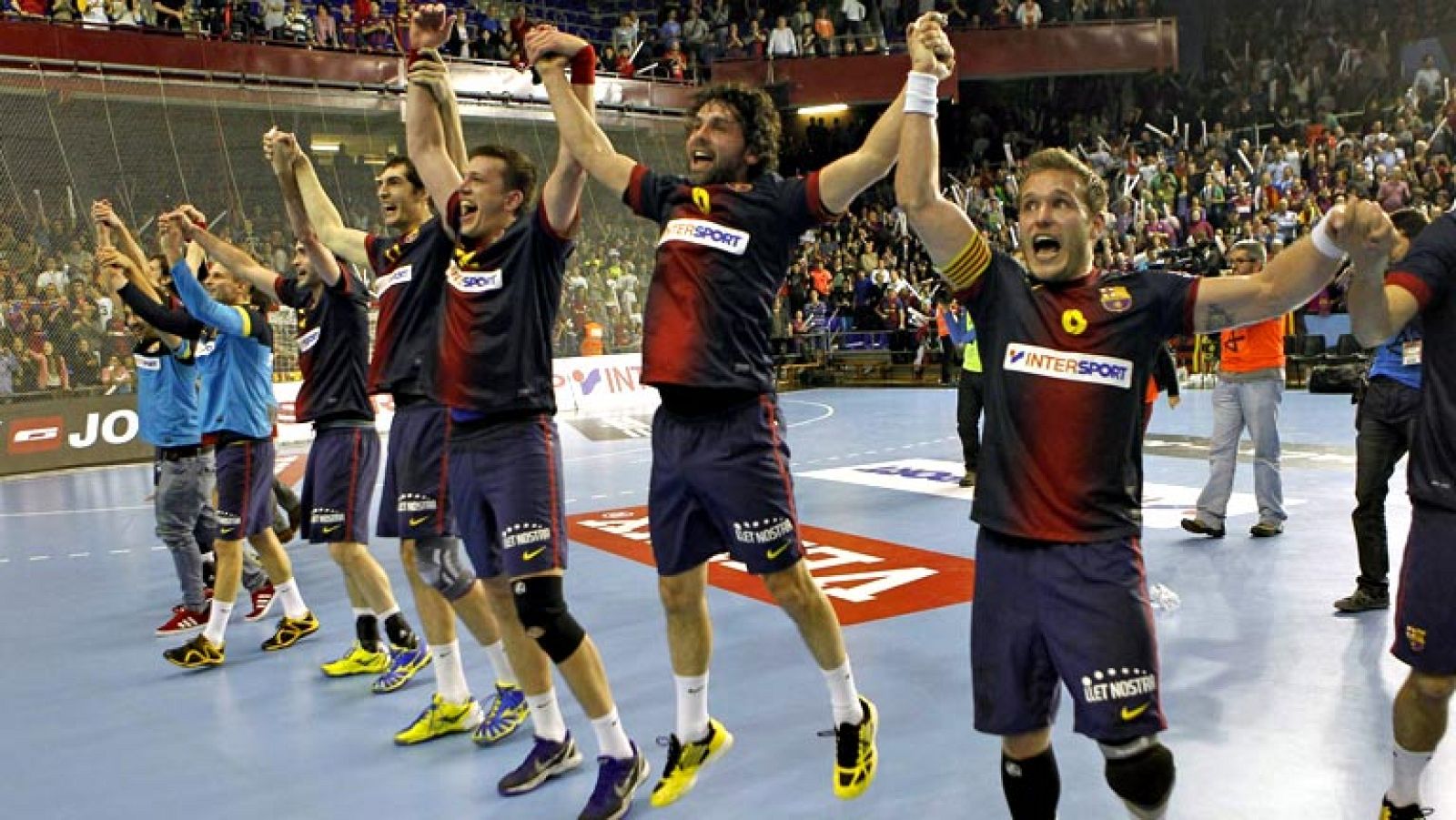 Liga de Campeones de Balonmano. Cuartos de final Vuelta: - FC Barcelona Intersport - BM At. Madrid.