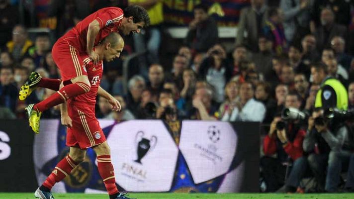 Champions League - Robben inaugura el marcador en el Camp Nou (0-1)