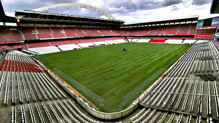 Telediario 1 - Los socios del Athletic eligen asiento en el nuevo San Mamés