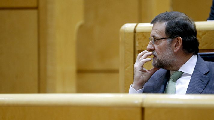 Telediario 1 - Rajoy confía en la recuperación económica y dice que el reto ahora es superar las previsiones