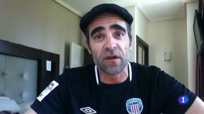 Telediario 1 - El actor Luis Tosar se une a la campaña para salvar al Lugo
