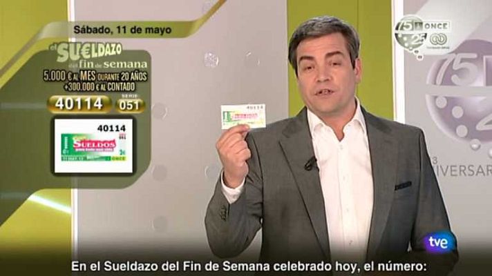 Sorteos ONCE - Sorteo ONCE - 10/05/13