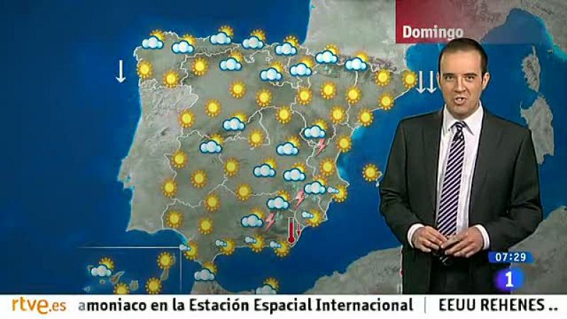 Nubes con posibilidad de lluvia en el extremo norte peninsular