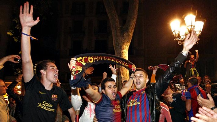 Telediario 1 - El Barça celebra anticipadamente la 22ª Liga