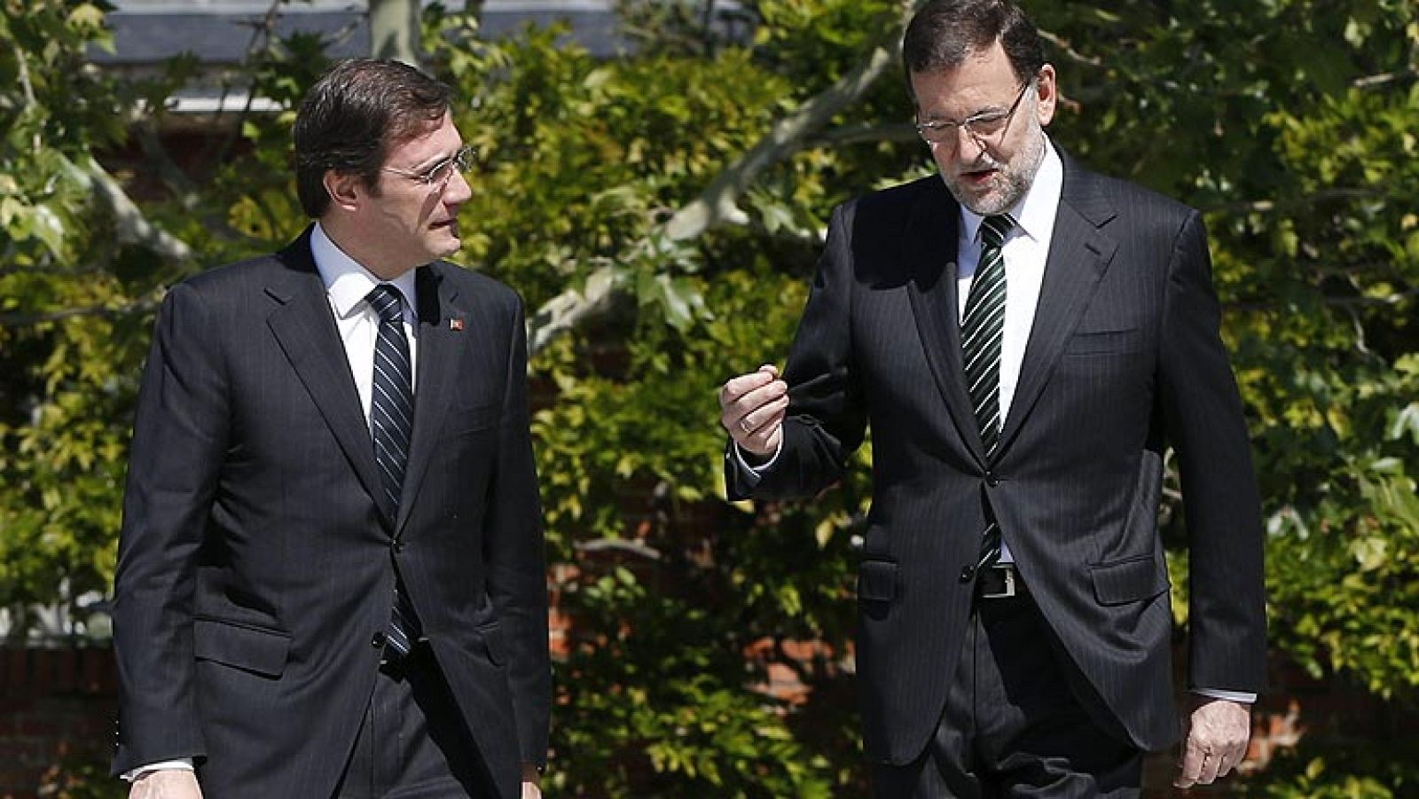 Rajoy y Passos Coelho se reúnen en la Moncloa para cerrar filas ante la UE