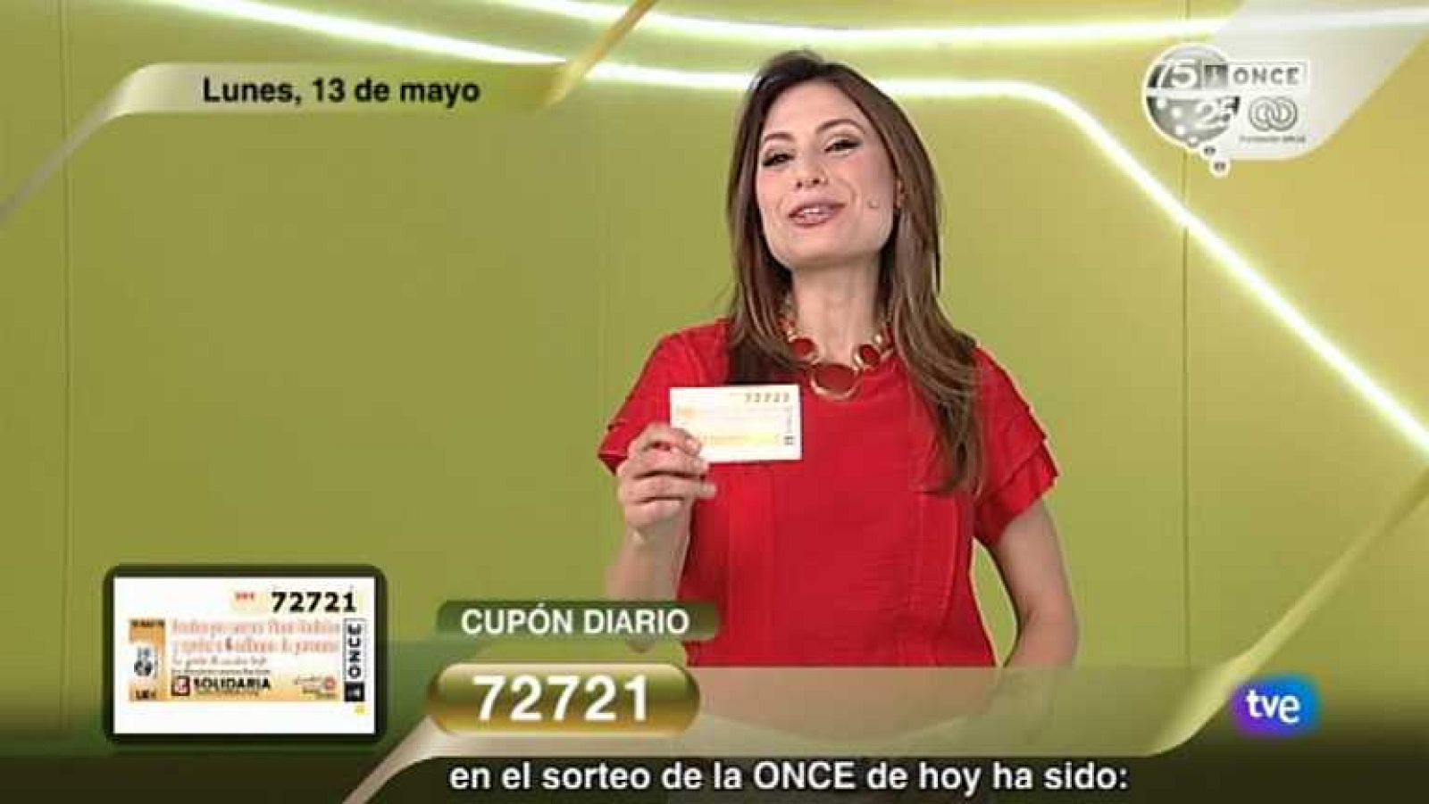 Sorteo ONCE - 13/05/13 - Ver ahora