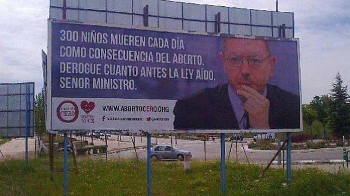 Informativo 24h - 'Dercho a Vivir' pide a Gallardón que "borre" la actual ley del aborto