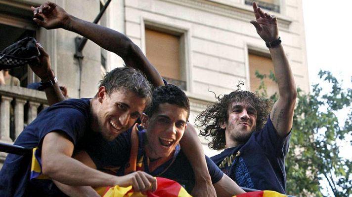 Telediario 1 - El Barça defiende la celebración en la rúa