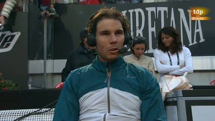  - Nadal: "Ferrer te hace jugar a un ritmo altísimo"