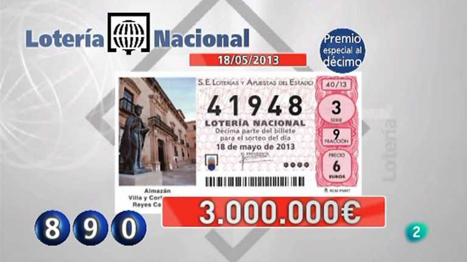 Lotería viajera - 18/05/13 - ver ahora