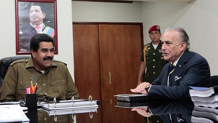 Telediario 1 - Grabación sobre gobierno venezolano