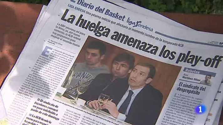 Telediario 1 - Huelga en el baloncesto español, hablan las partes para TVE