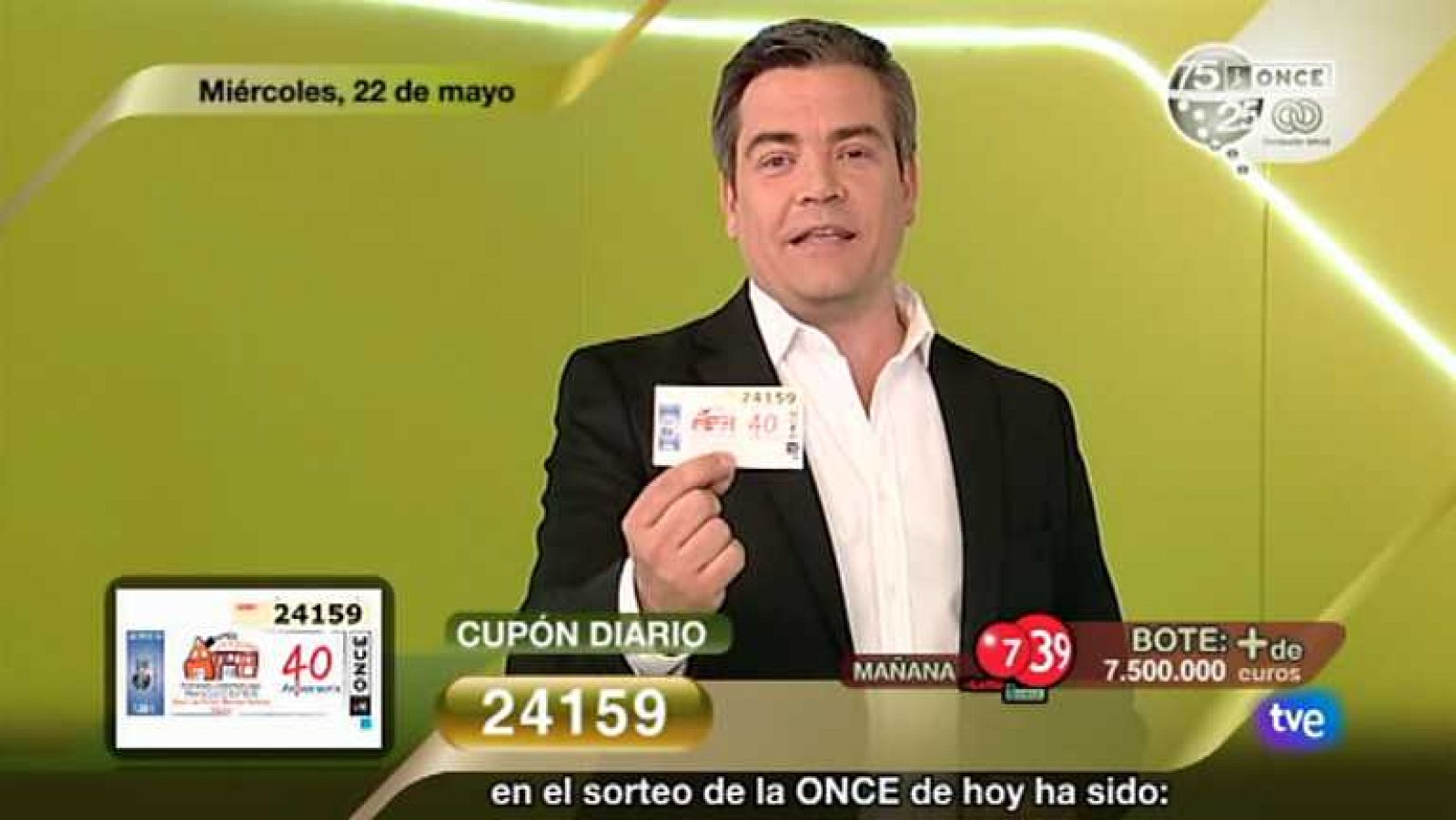 Sorteo ONCE - 22/05/13 - Ver ahora