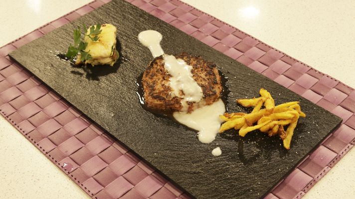 RTVE Cocina - Hamburguesas de ternera con lasaña