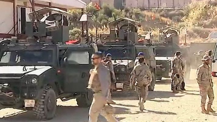 Telediario 1 - Último movimiento de las tropas españolas en Afganistán antes de su retirada