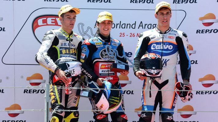 Telediario 1 - María Herrera, primera mujer en ganar una carrera del Campeonato de España de Motociclismo