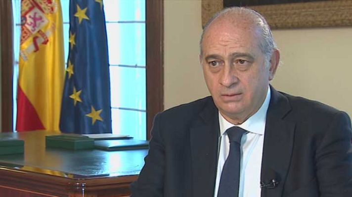 Telediario 1 - El ministro del Interior, en TVE