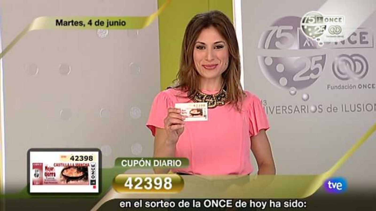Sorteo ONCE - 04/06/13 - Ver ahora