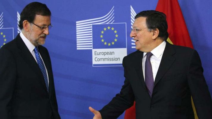 Telediario 1 - Rajoy en Bruselas