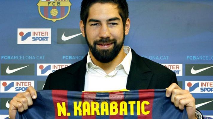 Telediario 1 - Karabatic, presentado como nuevo jugador del Barcelona Intersport
