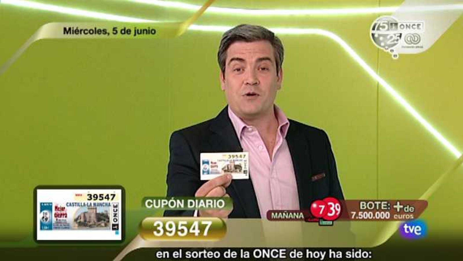 Sorteo ONCE - 05/06/13 - Ver ahora