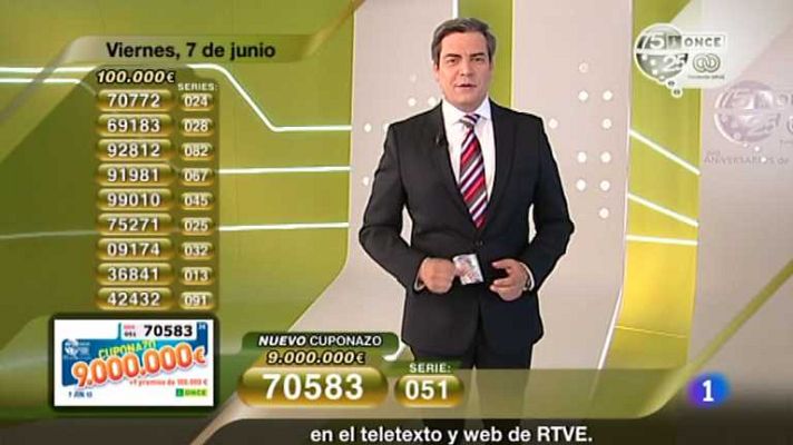 Sorteos ONCE - Sorteo ONCE - 07/06/13