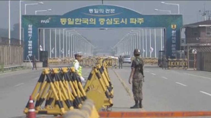 Telediario 1 - Acercamiento entre las dos Coreas