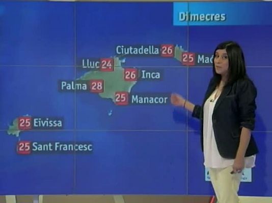 Informatiu Balear - El temps a les Illes Balears - 12/06/13