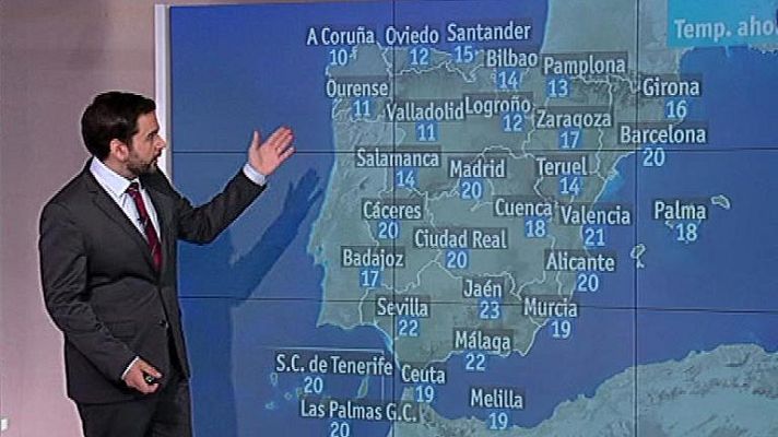 El tiempo - Viernes y fin de seman de calor
