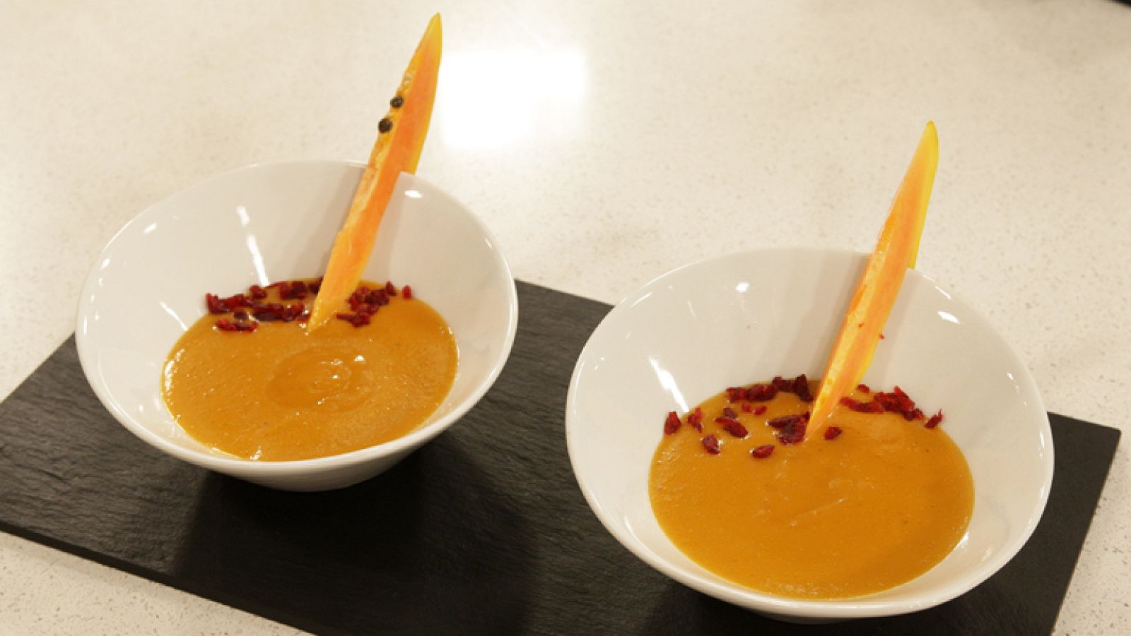 Trucos de sergio - Crema de papaya caramelizada