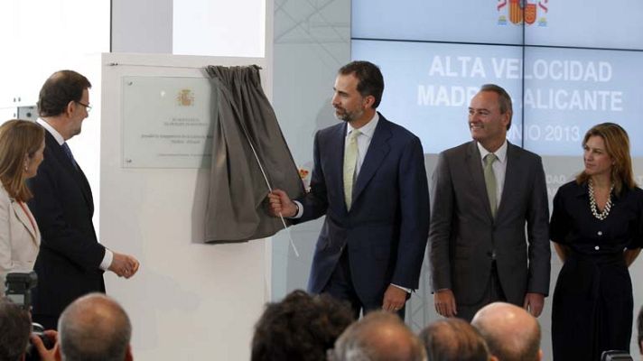 Telediario 1 - Inauguración AVE Madrid-Alicante