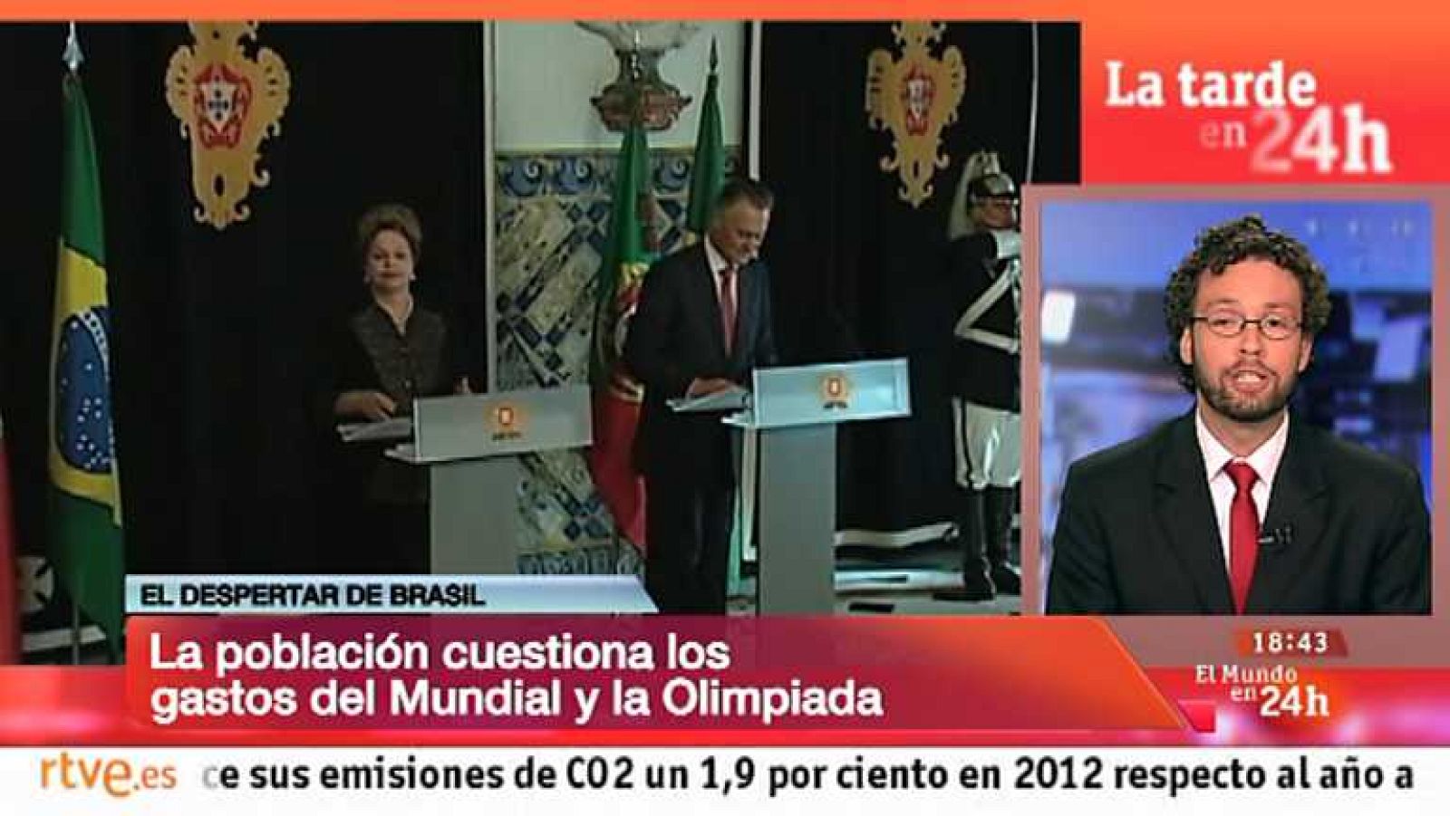 La tarde en 24 horas - El mundo en 24 h. - 18/06/13 - Ver ahora