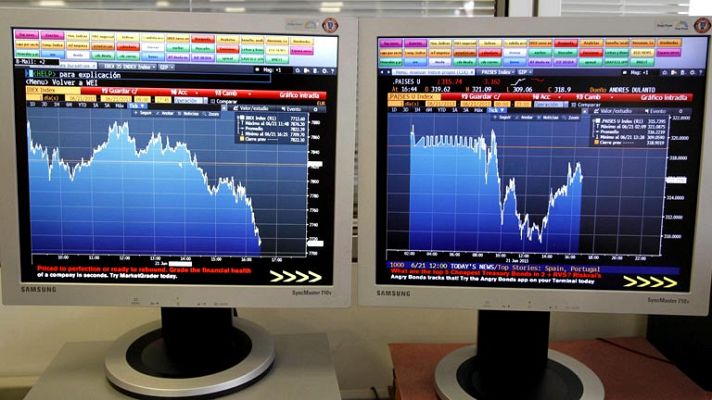 La tarde en 24h - La Bolsa española cae 1,56%