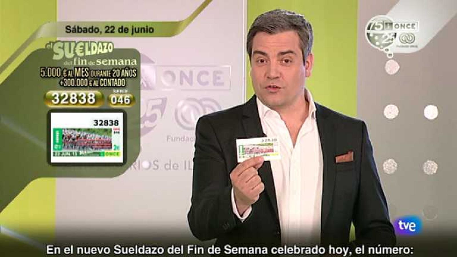 Sorteo ONCE - 22/06/13 - Ver ahora