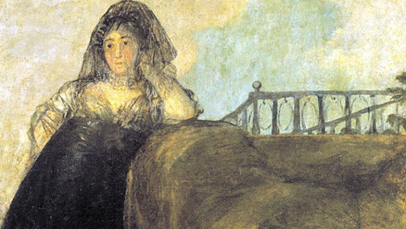 Mirar un cuadro - Una manola. Do�a Leocadia Zorrilla (Goya)