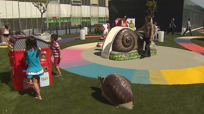 Telediario 1 - Inauguración jardín hospital La Paz