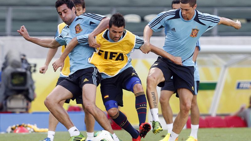 España afina detalles para jugar contra Italia