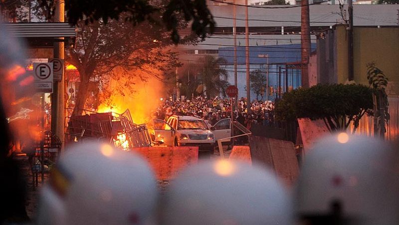 Incidentes al final de la manifestación de Belo Horizonte