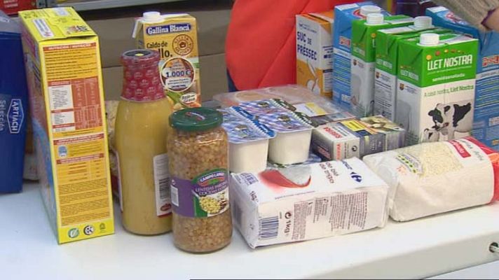 Telediario 1 - Reparto alimentos Unión Europea