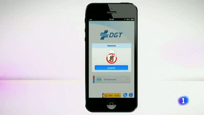 Telediario 1 - La DGT lanza su propia aplicación para móviles