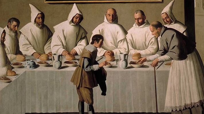 Mirar un cuadro - San Hugo en el refectorio (Zurbarán