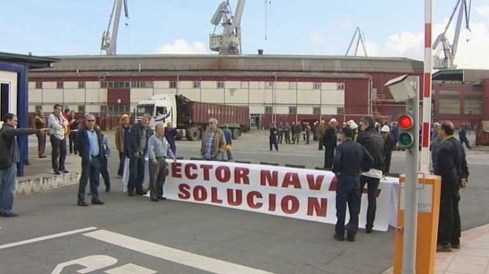 Telediario 1 - Cumbre por los astilleros