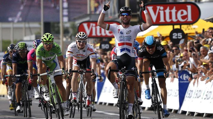 Telediario 1 - Cavendish se estrena en el Tour
