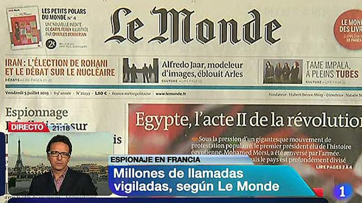 Telediario 1 - Francia también espía
